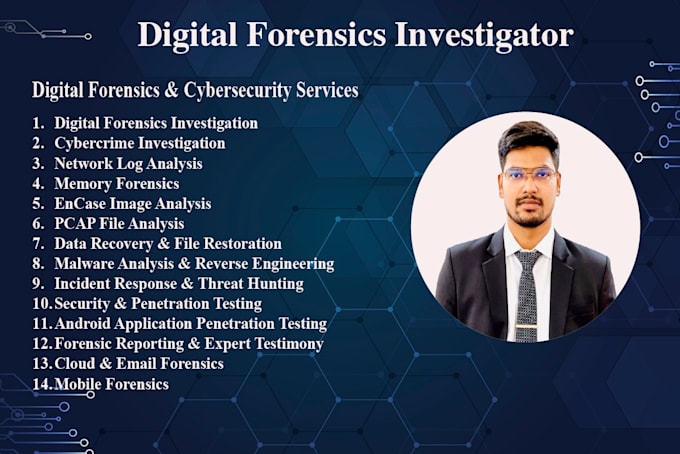 do digital forensics, virus, malware and log analysis, cybercrime investigation