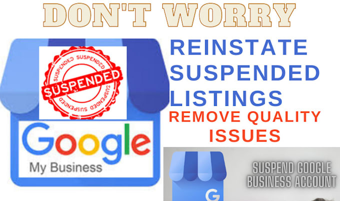 reinstate suspended google my business listing or gmb