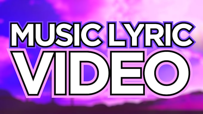 edit lyric video like music media