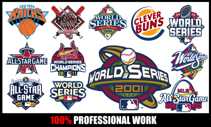 machen Sie benutzerdefinierte MLB Parodie Logo World Series All Star Game