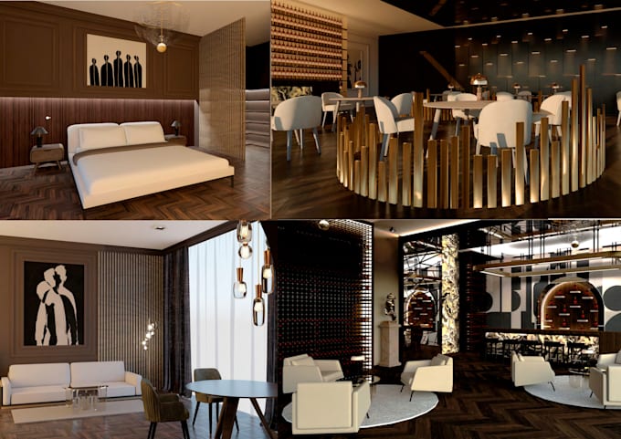 Create interior design visualisations for you by Marijaguseva | Fiverr