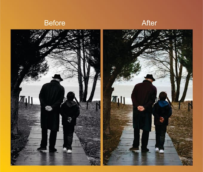 Turn black and white photos into color photos by Amnabibi636 Fiverr