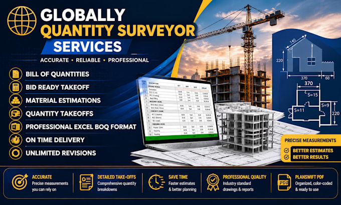 be your quantity surveyor to give accurate cost estimates