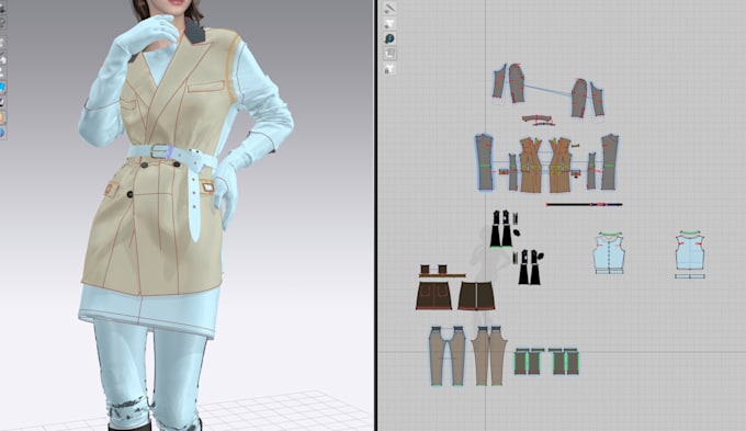 create clothing patterns in gerber with grading