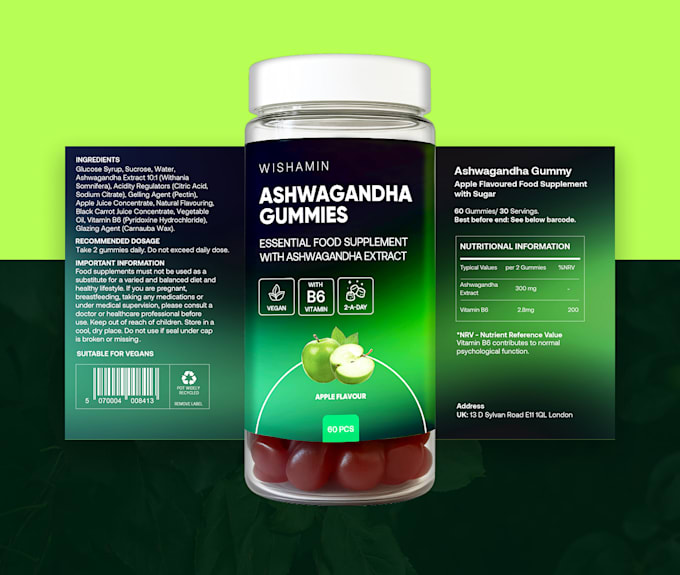 do product label design and supplement label design