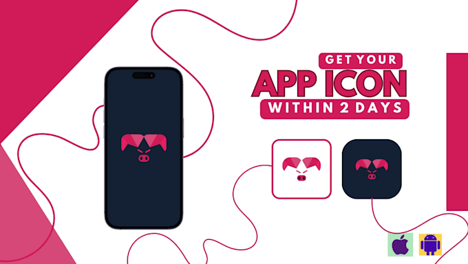 design modern mobile app logo or icon