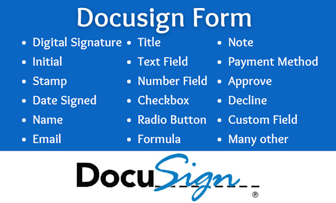 create a professional form in docusign