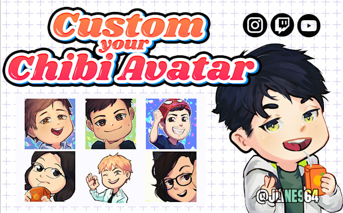 draw a cute chibi avatar for you