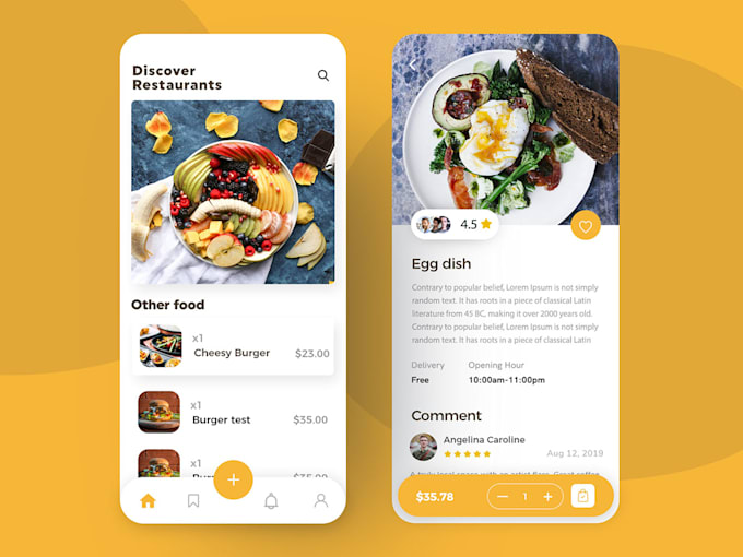 Design food delivery restaurant app with react native by Zainabakram259 ...