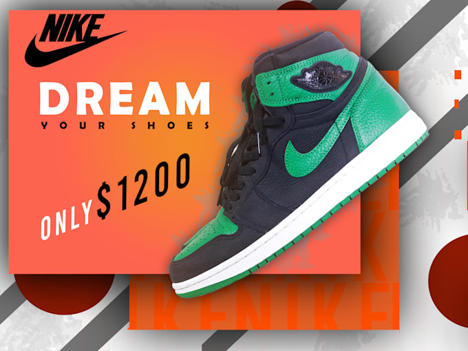 shoes promotion poster for ditigal ad
