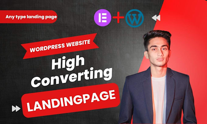 design responsive landing pages, squeeze and wordpress websites using ele