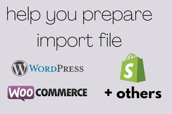 prepare your products import file