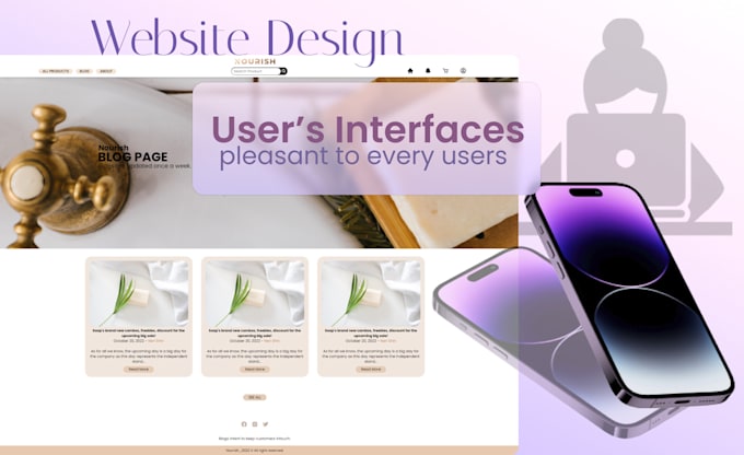 design compelling UI UX website for your potential customers