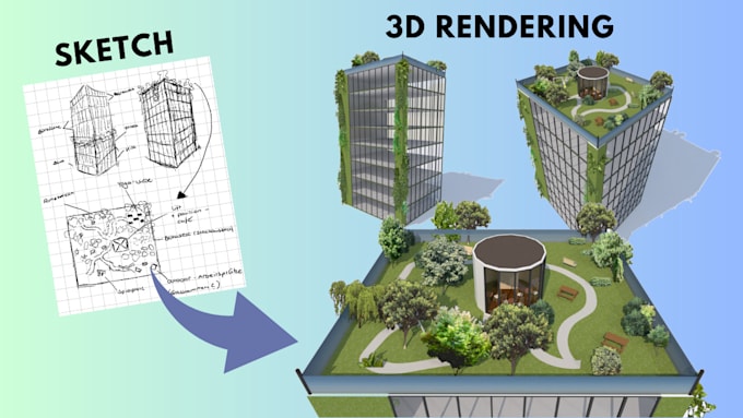 Basic Render Construction Create architectural 3d renderings by Hellomydesign | Fiverr