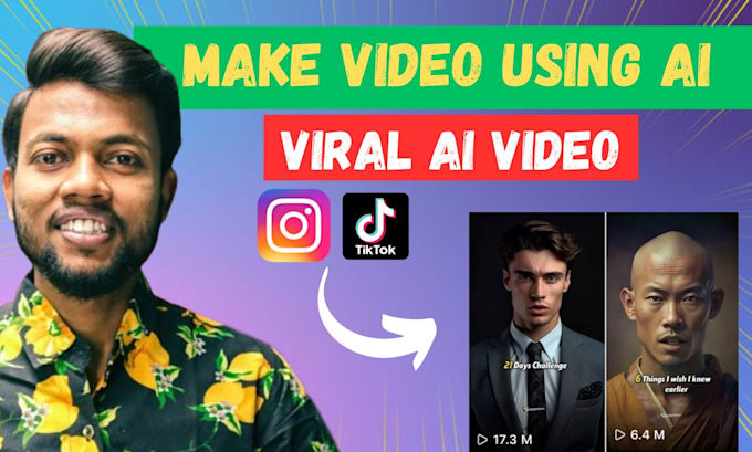 make video using ai for instagram reels, tiktok, youtube shorts, facebook reels