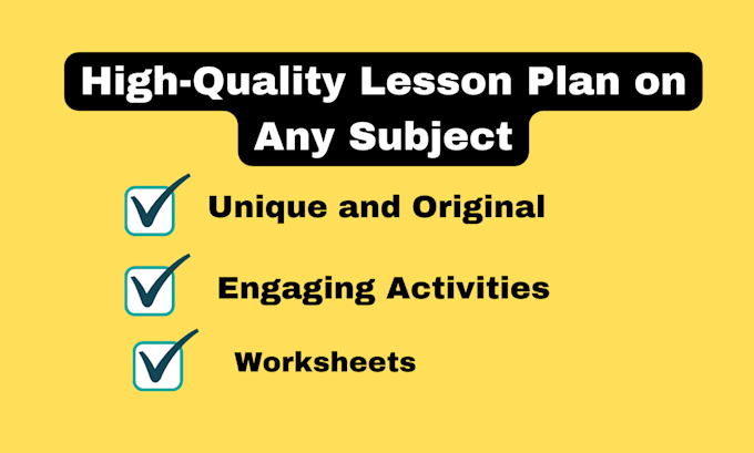 craft engaging lesson plans with expertise