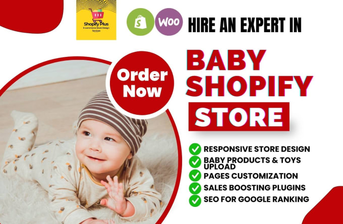 Design von Baby Hautpflegetuchern Babyprodukten Kinderspielzeug Boutique Babykleidungs Website