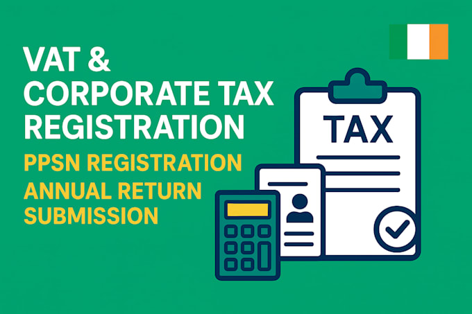 register ppsn, ipn, vat, corp tax, annual return in ireland
