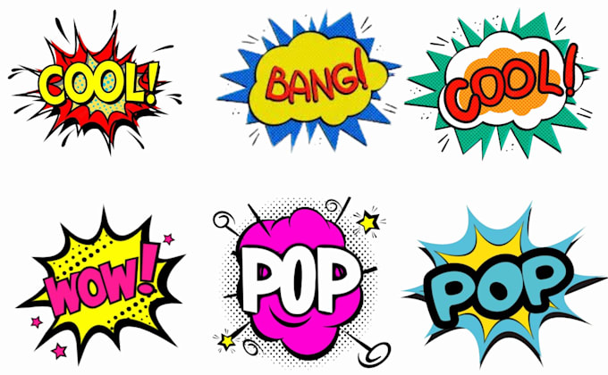 create professional pop art logo