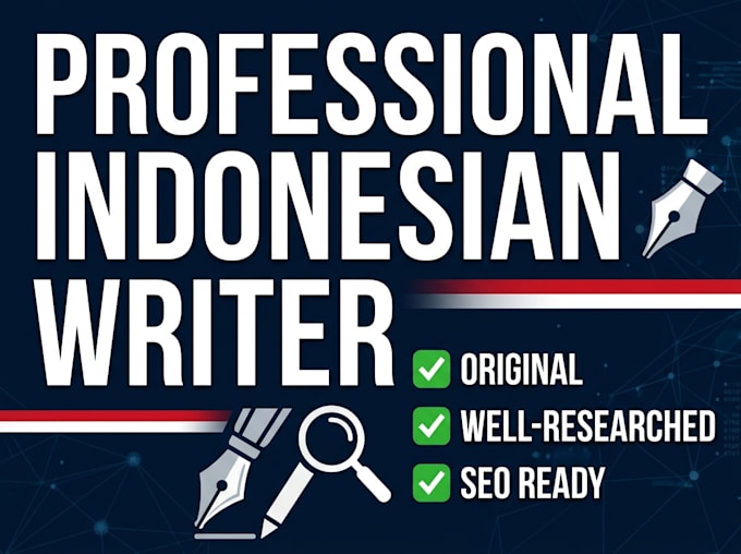 write bahasa indonesia articles