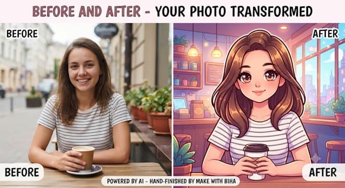 transform your photo into an anime or cartoon