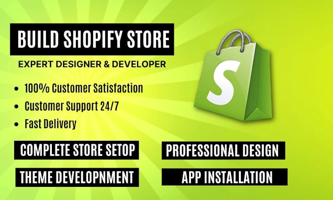 setup profitable shopify website or shopify store design