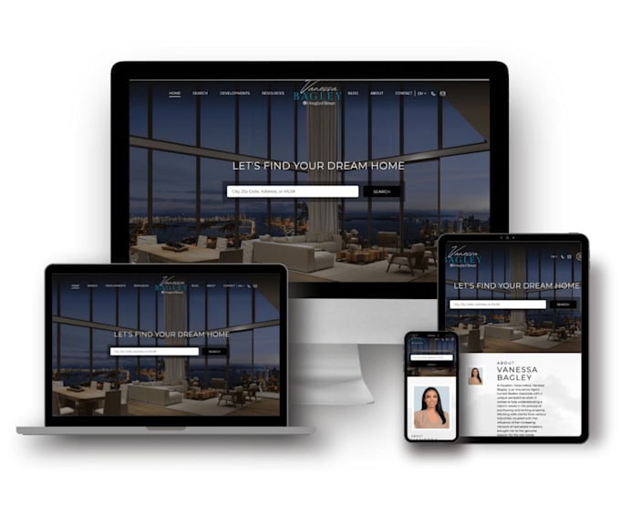design your modern real estate wordpress website