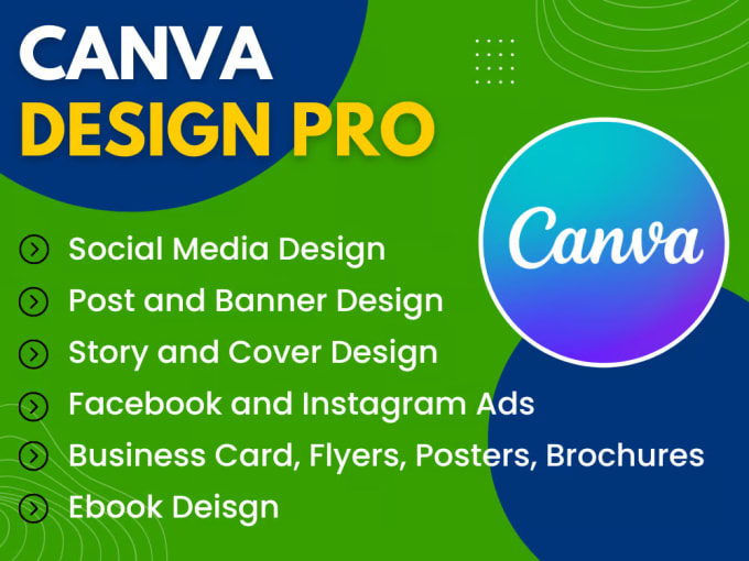designs any type of canva pro logo business card and flyer