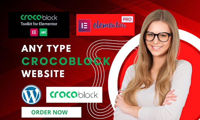 clone dynamic website using crocoblock, jet engine,elementor