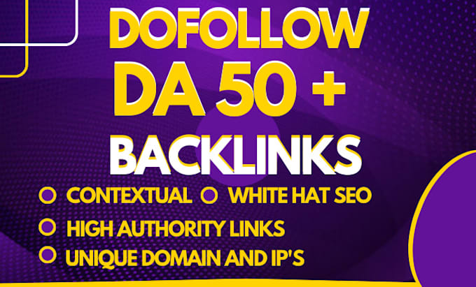 make da 50 dofollow contextual backlinks