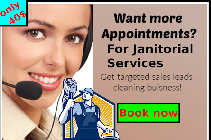 do appointment setting for janitorial services