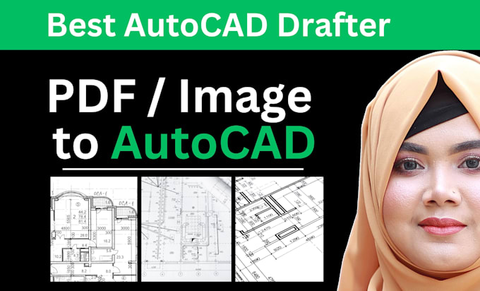 convert PDF to cad, draw floor plan in autocad