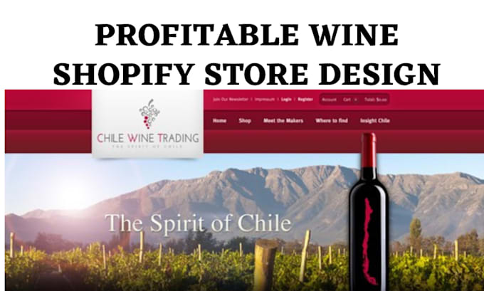 design wine shopify store liquor brewery wine website wine dropshipping store