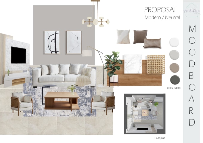 give a professional interior decoration design