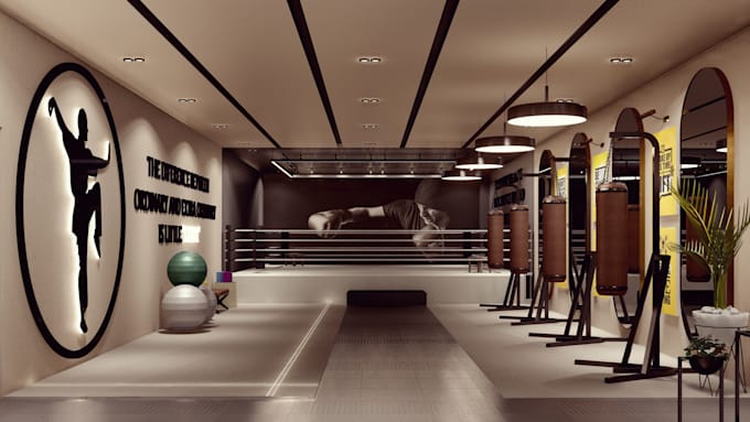 Create stunning interior design and renders of gym and fitness center ...