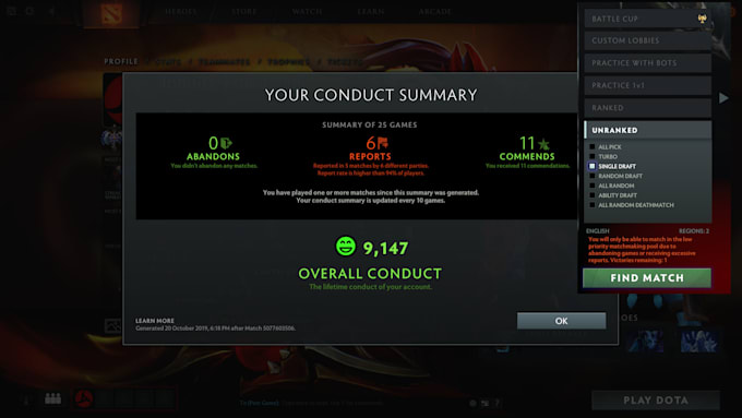 clear your low priority in dota 2