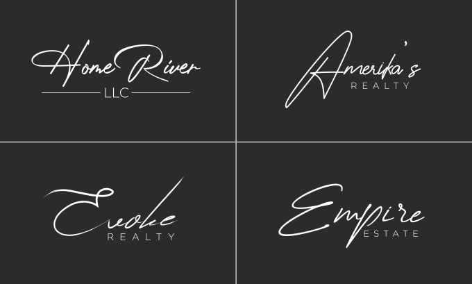 Design a signature logo by Emonlogodesign | Fiverr