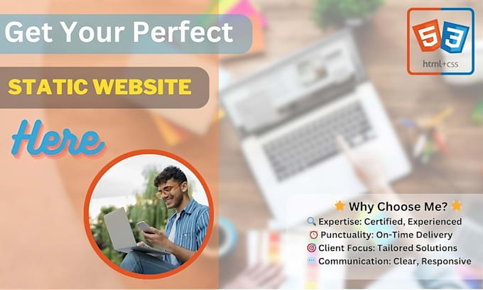 Build a professional static website using html and css by Roudex_webdev ...