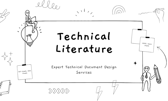 create technical sell sheets, brochures and specs sheets
