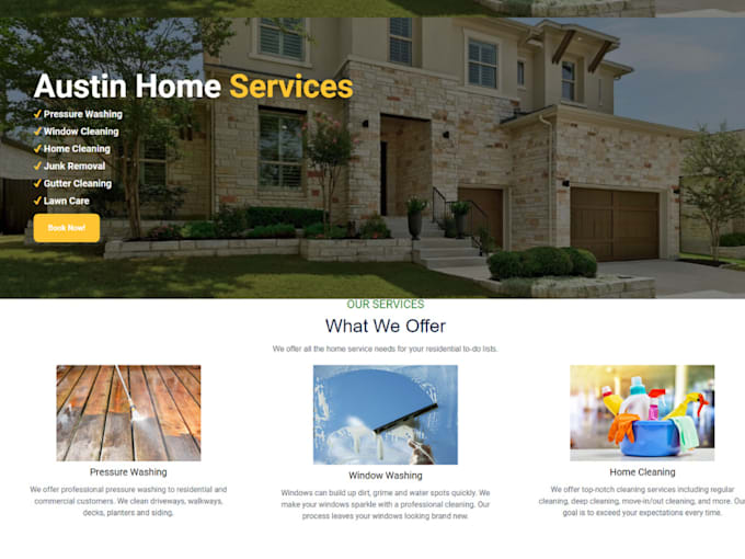 do a cleaning website with booking koala or launch27