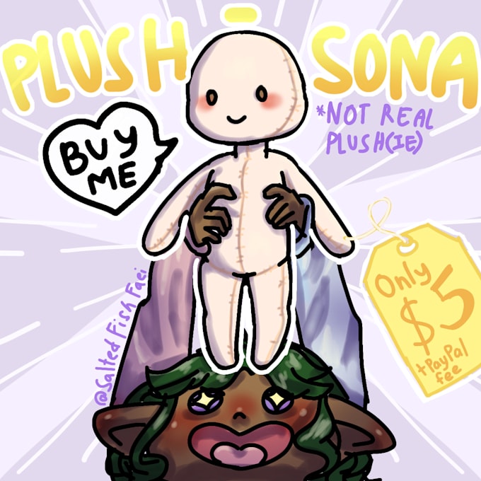 draw a plushie version of your character