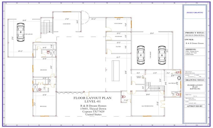 draw house plans, floor plans by autocad