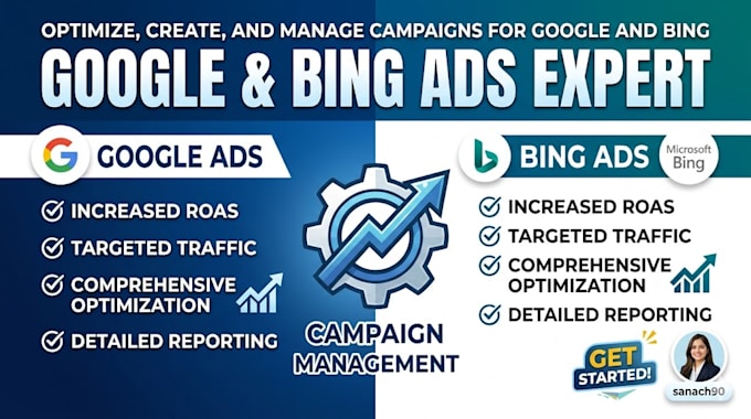 optimize, create, and manage campaigns for google and bing