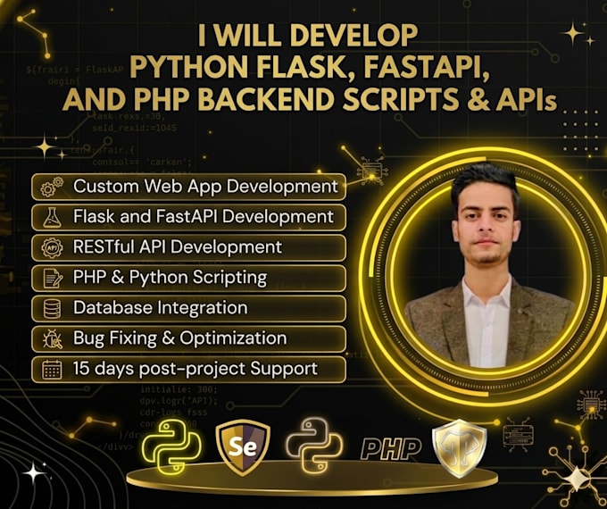 develop python flask, fastapi and PHP scripts and apis