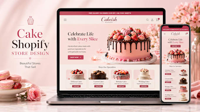 do cake shopify store cookies website cake ecommerce store wedding cake store