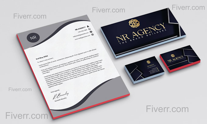design business card and letterhead
