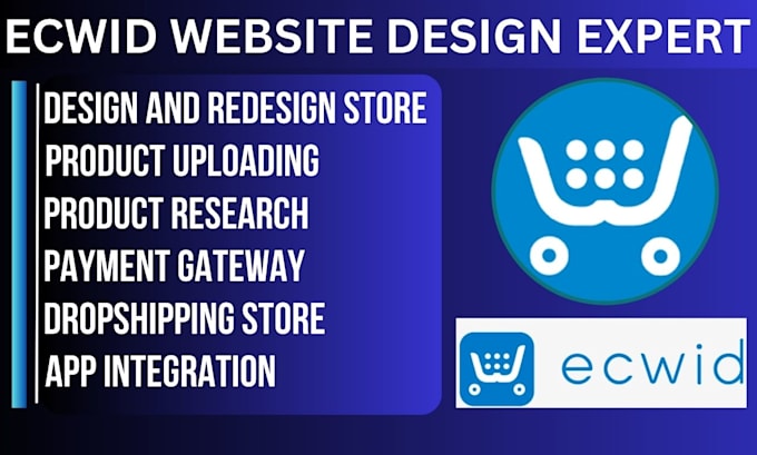 design or redesign ecwid, setup bigcommerce