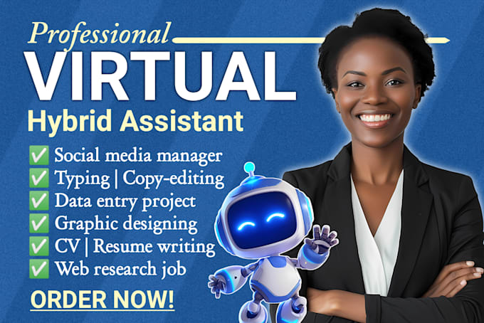 be your personal virtual hybrid business remote assistant
