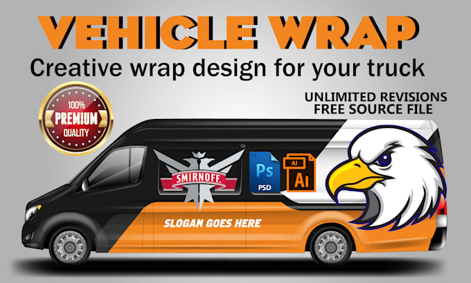 design  vehicle wrap design, car wrap design, van wrap design