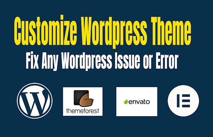 install wordpress themes and customize, responsive website design, or redesign